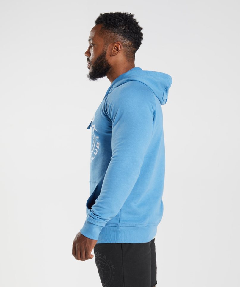 Men's Gymshark Legacy Hoodie Blue | NZ 0CMLST